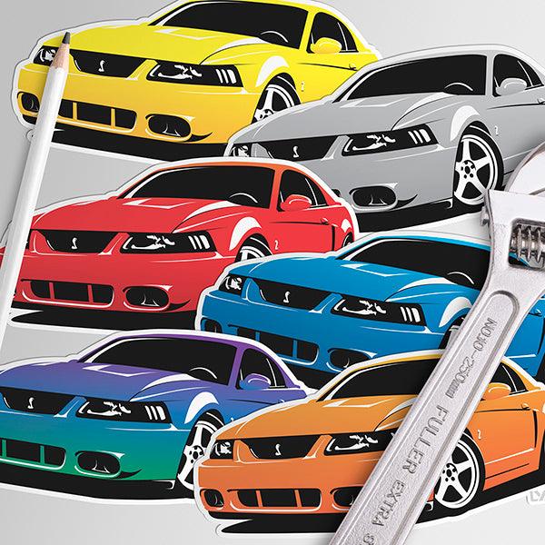 2003-04 Ford Mustang Cobra Sticker - Multiple Colors - LYM Clothing