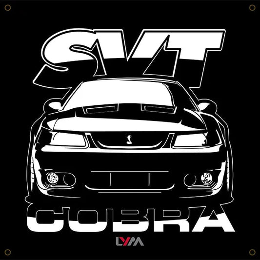 New Edge 2003 2004 Ford Mustang SVT Cobra Front or Rear Banner - LYM Clothing