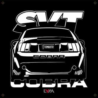 New Edge 2003 2004 Ford Mustang SVT Cobra Front or Rear Banner - LYM Clothing