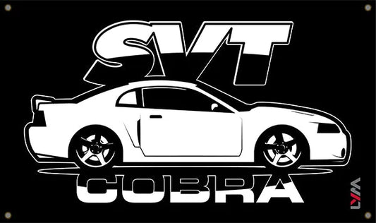 New Edge Ford Mustang SVT Cobra and GT Side Banner - LYM Clothing