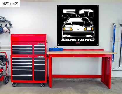 Foxbody 5.0 Ford Mustang LX/GT/4 Eye Front Banners - LYM Clothing