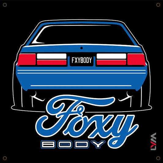 Foxy Body Foxbody Ford Mustang Banner - LYM Clothing