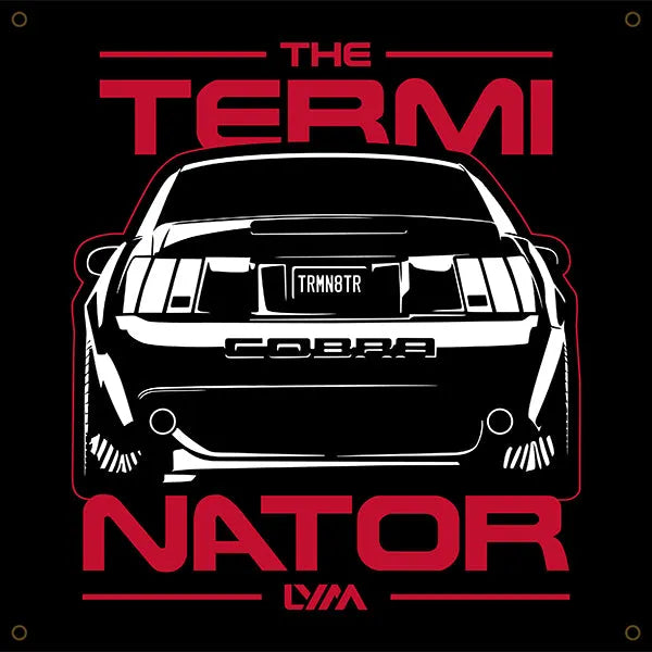 New Edge 2003-2004 Ford Mustang Cobra Terminator Banner - LYM Clothing