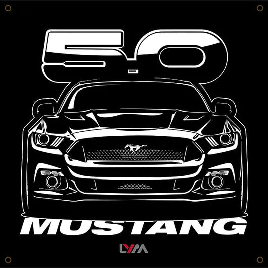 S550 2016-2020 Ford Mustang GT 5.0 Front or Rear Banner - LYM Clothing