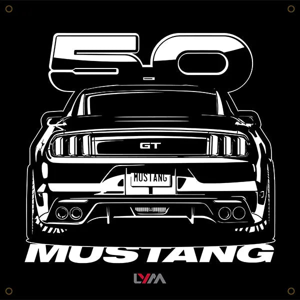 S550 2016-2020 Ford Mustang GT 5.0 Front or Rear Banner - LYM Clothing