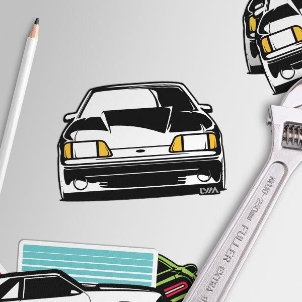 Foxbody Ford Mustang Notch or GT Front Sticker - LYM Clothing