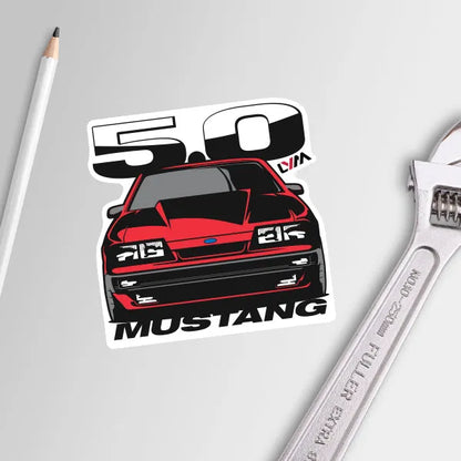 Foxbody Ford Mustang 5.0 Front Sticker - LYM Clothing