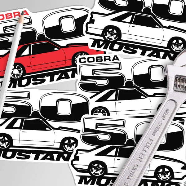 Foxbody Ford Mustang 5.0 Side Sticker - LYM Clothing