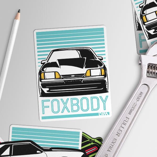 Foxbody Ford Mustang Notch or GT Front Sticker - LYM Clothing