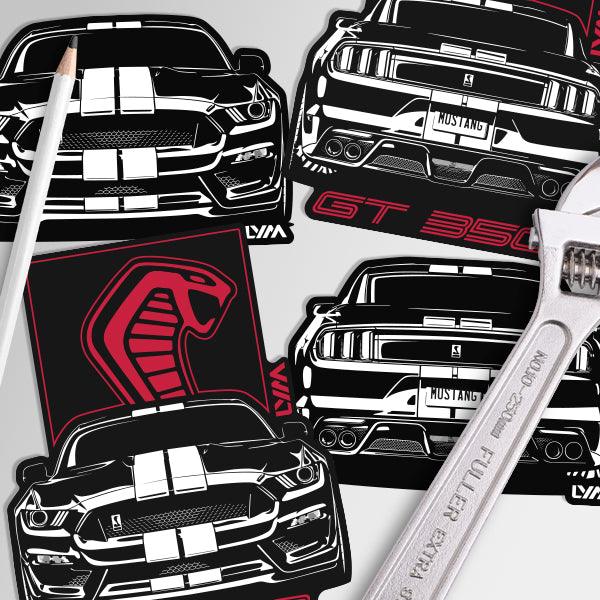 S550 2015-2020 Ford Mustang Shelby GT350 Front or Rear Sticker - LYM Clothing